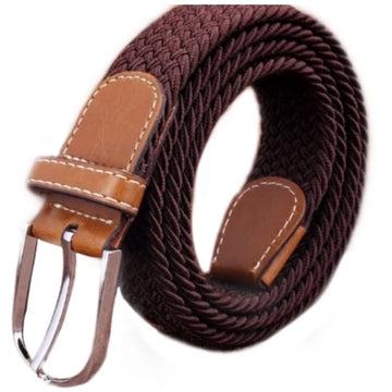 Cinto Elástico Liso Marrom